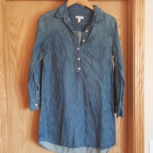 J. Crew Pullover Chambray Dress